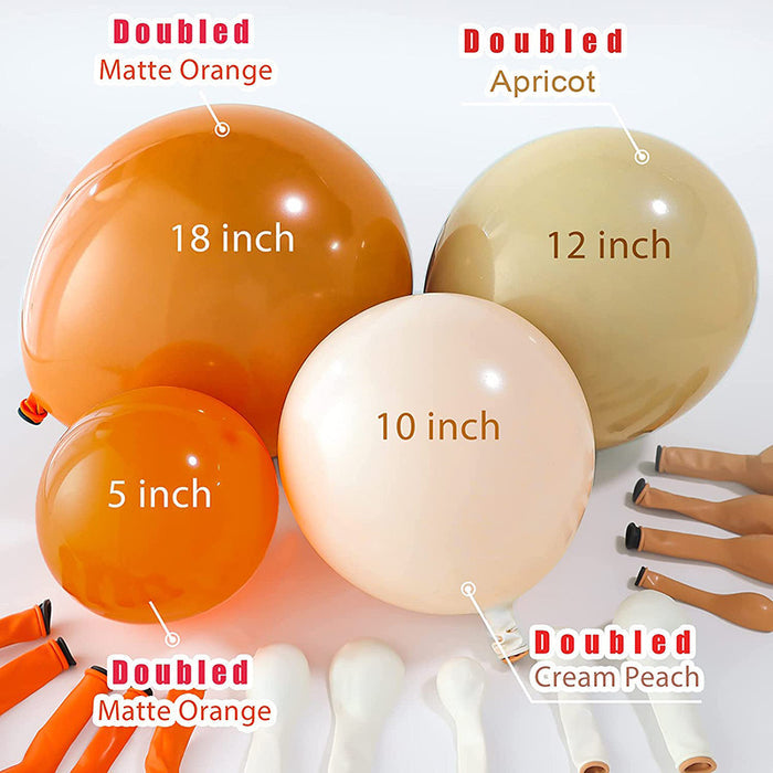 $19.9 Sale Mocsicka Orange Balloon Arch 134Pcs Latex Balloons for Birthday Party