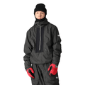 686 Men's Ghost 2.5L Anorak 2025 Black Grid Colourblock - Comor - Go Play Outside