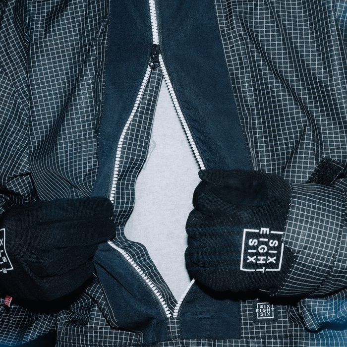 686 Men's Ghost 2.5L Anorak 2025 Black Grid Colourblock - Comor - Go Play Outside