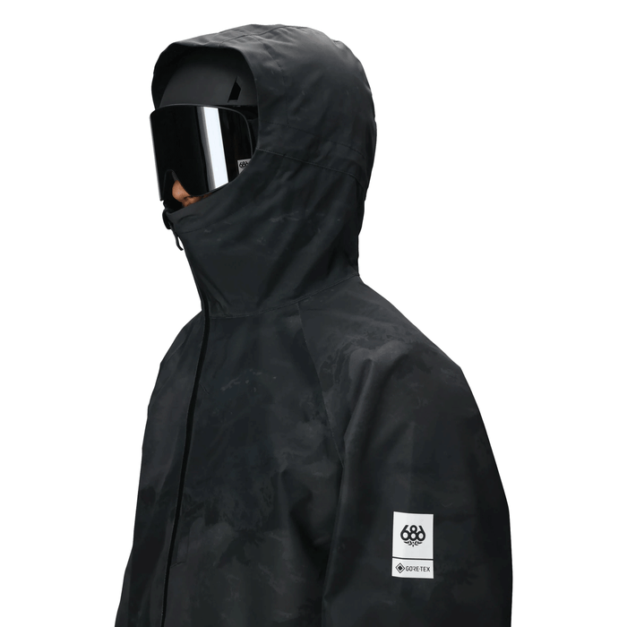 686 Men's Gore - Tex Fragment Shell Anorak 2026 Black Hemisphere - Comor - Go Play Outside