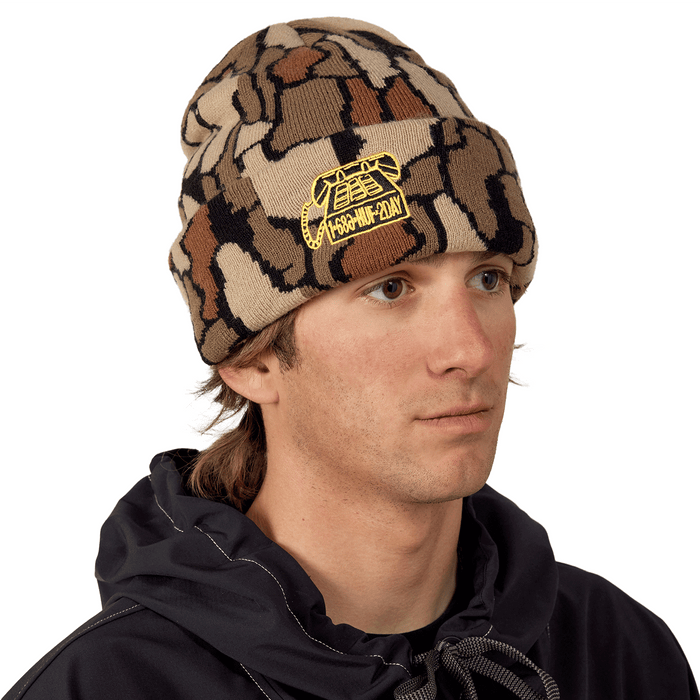 686 Men's Huf Beanie Huf Bark Print - Comor - Go Play Outside