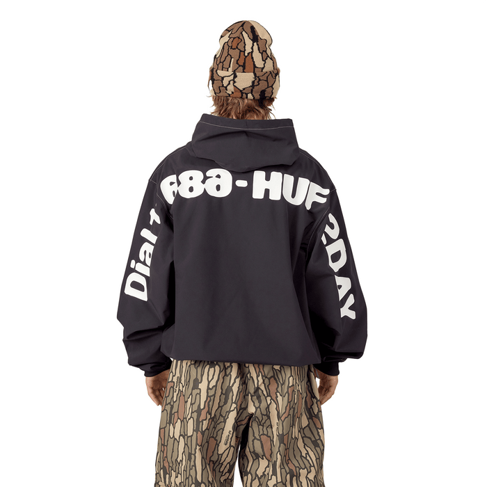 686 Men's Waterproof Team Hoodie 2025 Huf Black - Comor - Go Play Outside