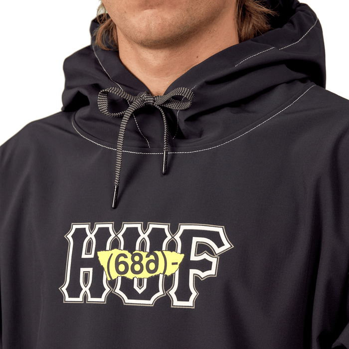 686 Men's Waterproof Team Hoodie 2025 Huf Black - Comor - Go Play Outside