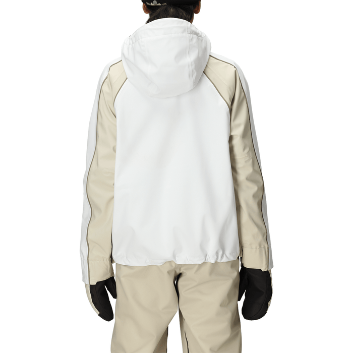 686 Women's Hologram Shell Jacket 2026 White Colorblock - Comor - Go Play Outside