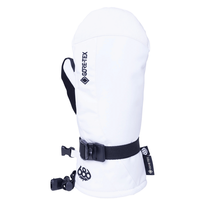 686 Women's Linear Gore - tex Mitt White - Comor - Go Play Outside