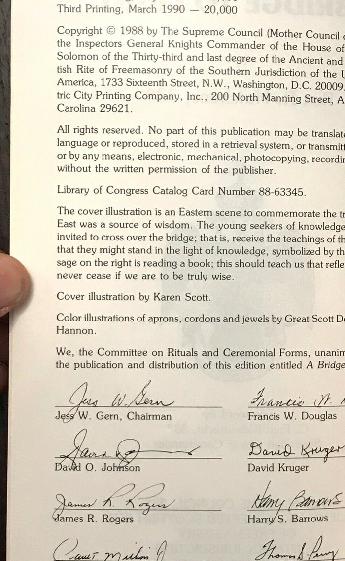 A BRIDGE TO LIGHT - Hutchens, 1990 FREEMASONRY MASONIC SECRET RITES TRADITIONS