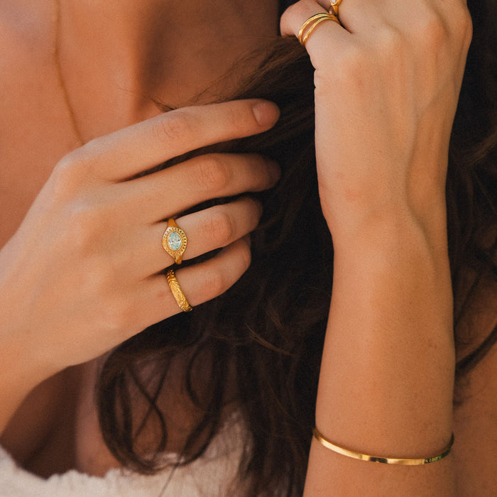 Aquamarine Ring Bold