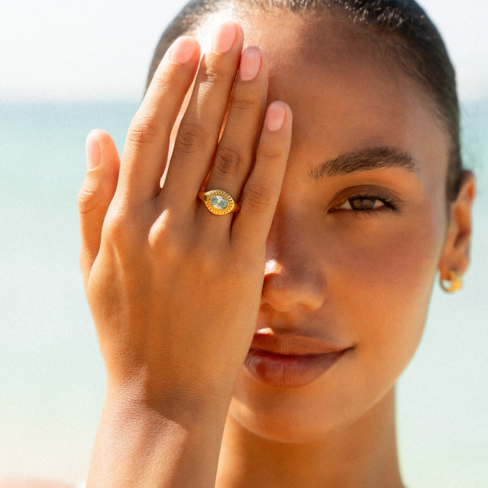 Aegean Gold Statement Ring