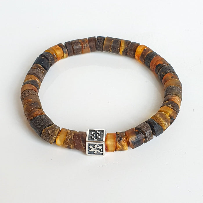 Amber Silver 925 Bracelet - Vytis - "Sun Stories"