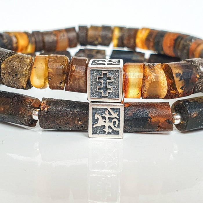 Amber Silver 925 Bracelet - Vytis - "Sun Stories"