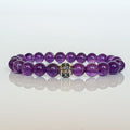 Amethyst A+ Silver Bracelet "Magic of The Universe"