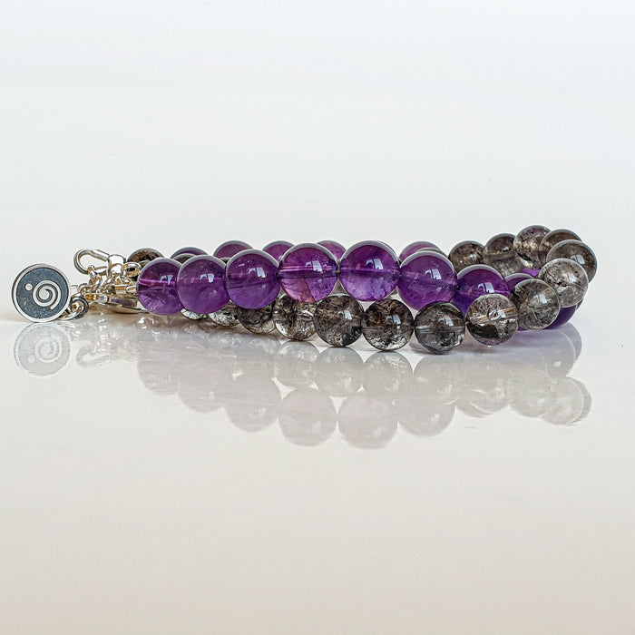 Amethyst A+ Silver Bracelet "Magic of The Universe"