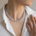 Aquamarine A+ Silver Necklace for Women "Stone of Faith"