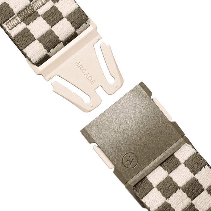 Arcade Check Belt Crocodile/Khaki - Comor - Go Play Outside