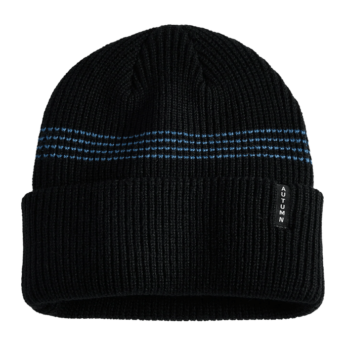 Autumn Select Mini Stripe Beanie Black Blue - Comor - Go Play Outside