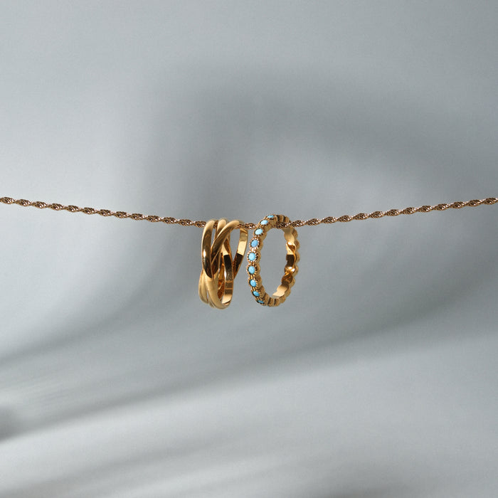 Gold Azure Ring