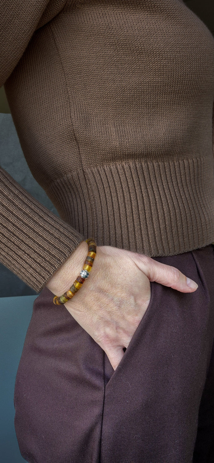 Baltic Amber Silver 925 Bracelet for Women "Sun Stories"