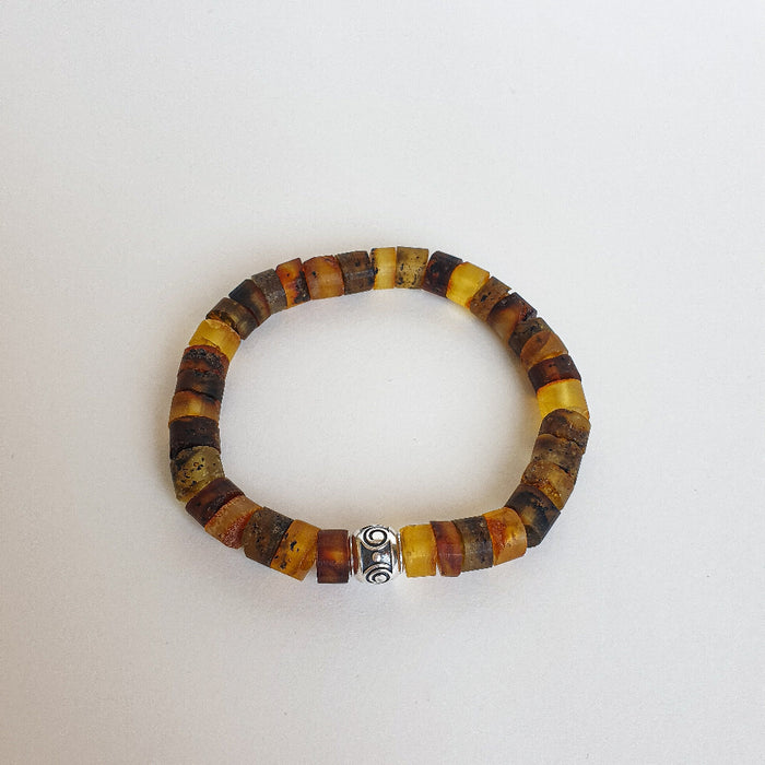 Baltic Amber Silver 925 Bracelet for Women "Sun Stories"