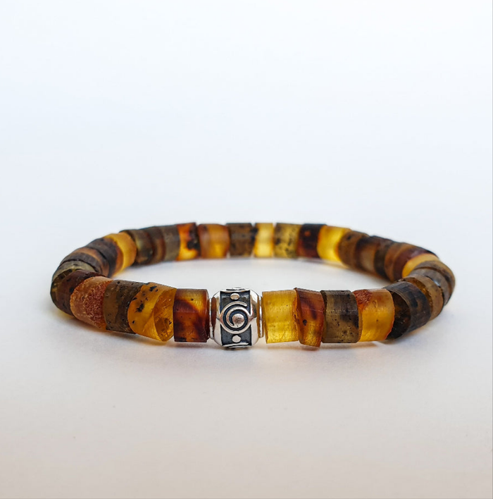 Baltic Amber Silver 925 Bracelet for Women "Sun Stories"