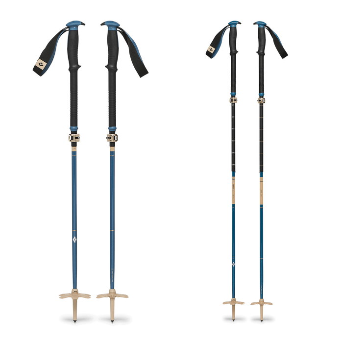 Black Diamond Traverse Compactor Ski Poles Creek Blue - Comor - Go Play Outside