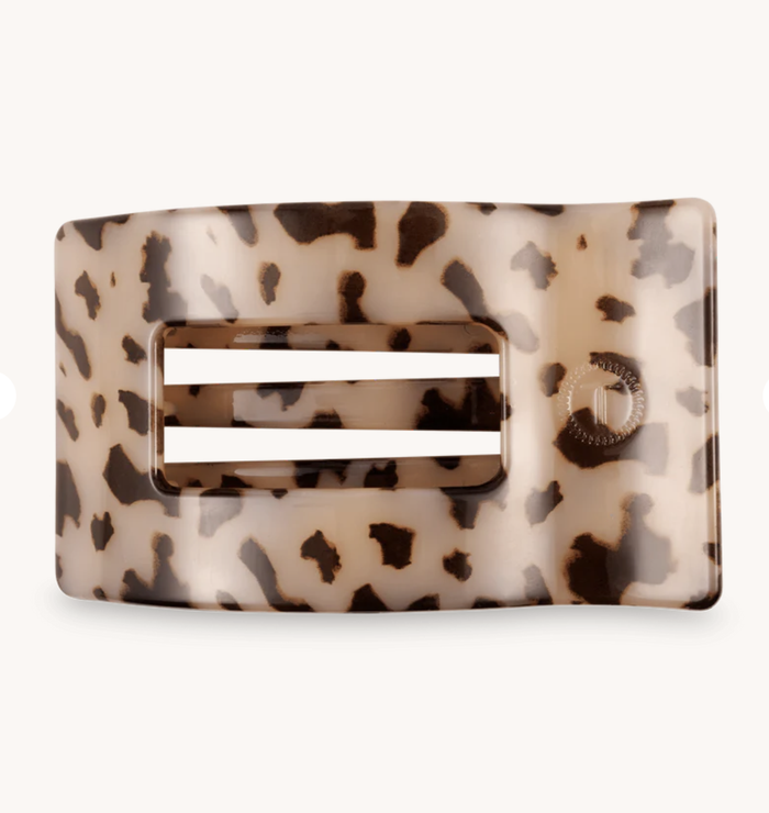Blonde Tortoise Large Flat Rectangle Hair Clip