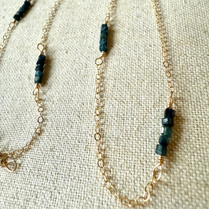 Blue Tourmaline Necklace
