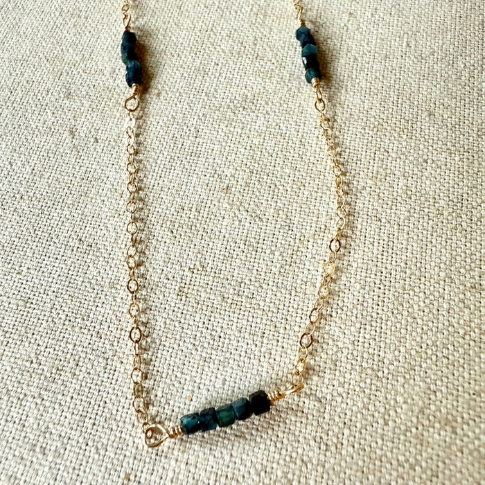 Blue Tourmaline Necklace