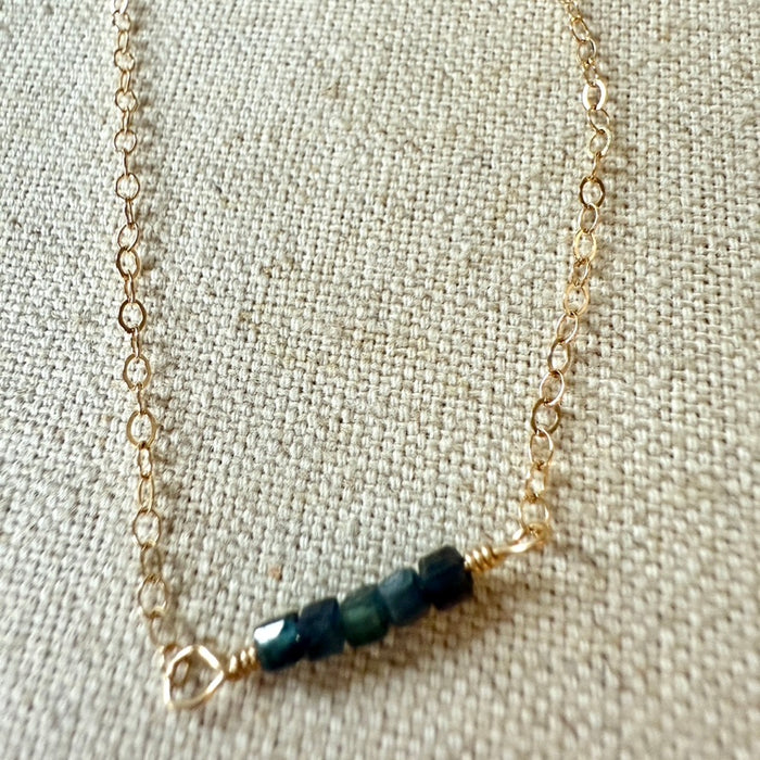 Blue Tourmaline Necklace