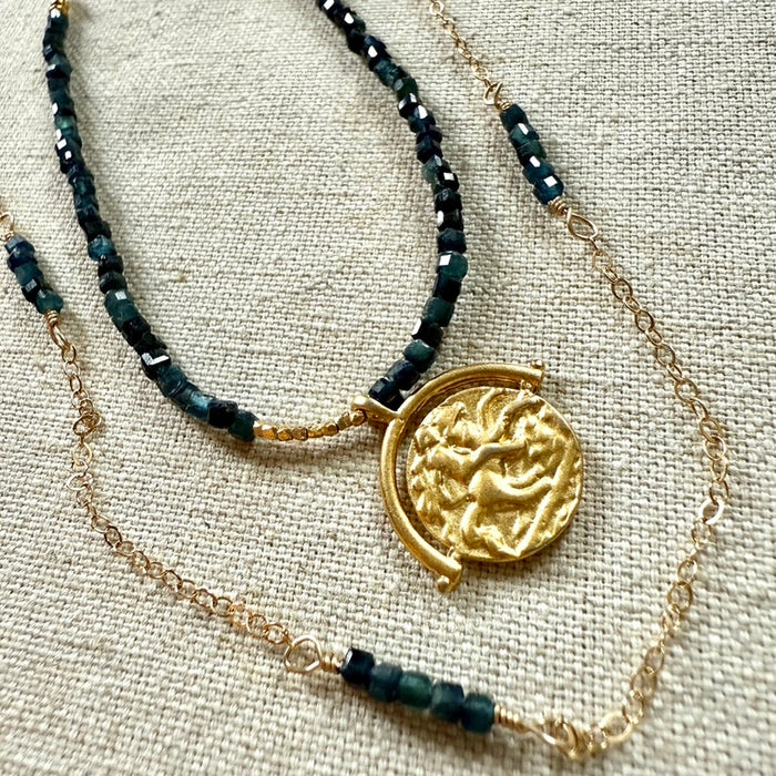 Blue Tourmaline Necklace