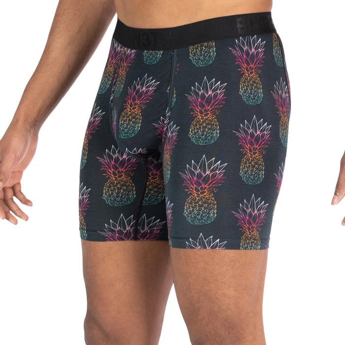 BN3TH Men's Classic Icon Boxer Brief Pineapple Fade-Black