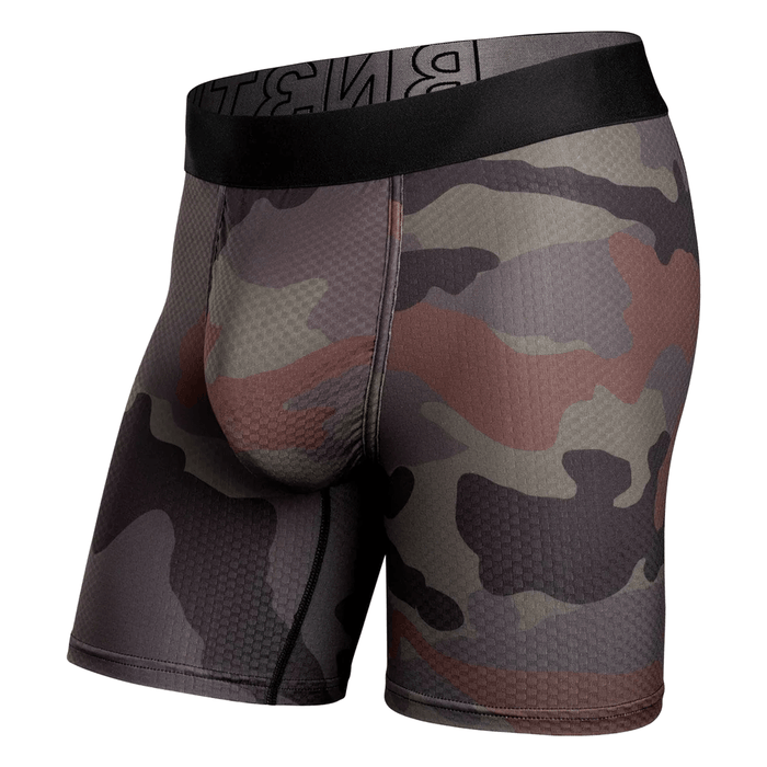 BN3TH Men's Pro Agua x Boxer Brief Basecamp Camo - Woodland - Comor - Go Play Outside