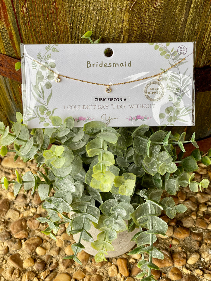 Bridesmaid Charm Necklace