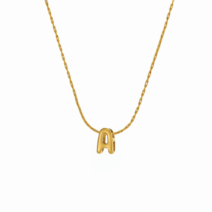 Gold Bubble Letters