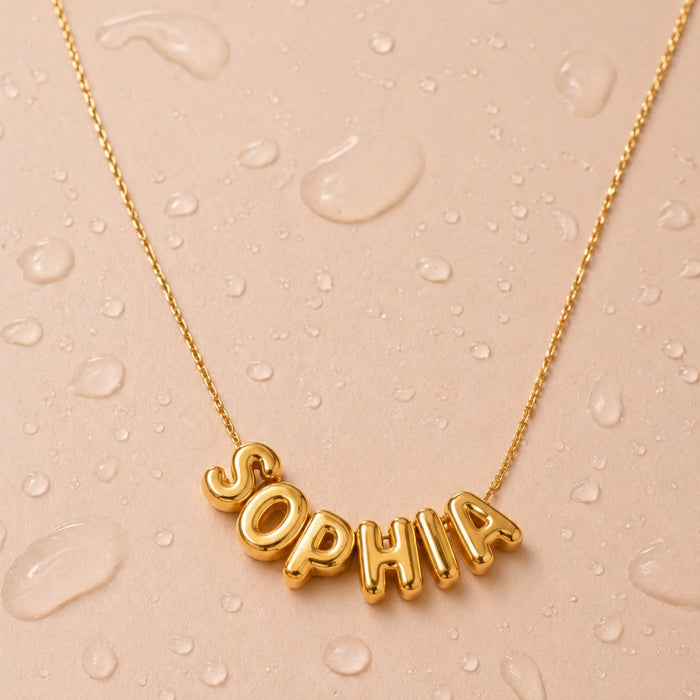 Bubble Name Necklace Sophia