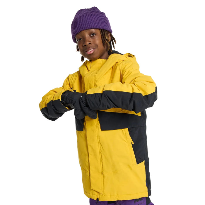 Burton Kids Ascutney 2L Jacket 2026 Goldenrod/True Black - Comor - Go Play Outside