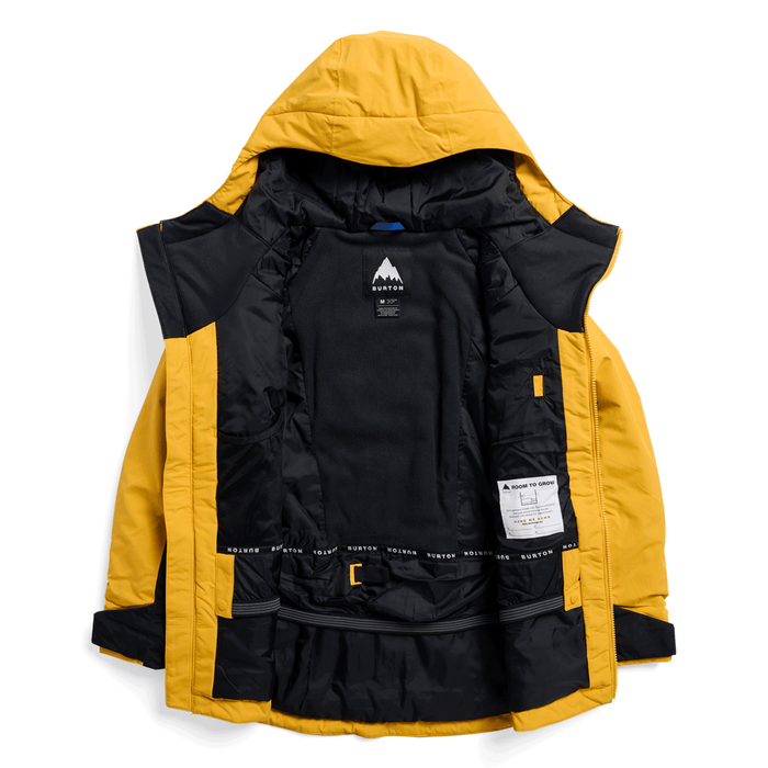 Burton Kids Hillslope 2L Jacket 2027 Goldenrod/True Black
