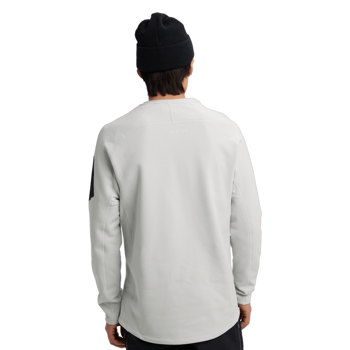 Burton Men's [ak] Baker Stretch Fleece Crew 2026 Gray Cloud - Comor - Go Play Outside