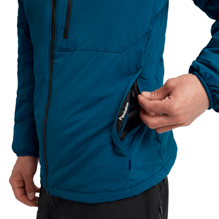 Burton Men's [ak] Helium Hooded Stretch Insulated Jacket 2026 Blue Teal - Comor - Go Play Outside