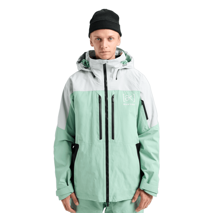 Burton Men's [ak] Swash Gore‑Tex 2L Jacket 2026 Gray Cloud/Soft Sage/True Black - Comor - Go Play Outside