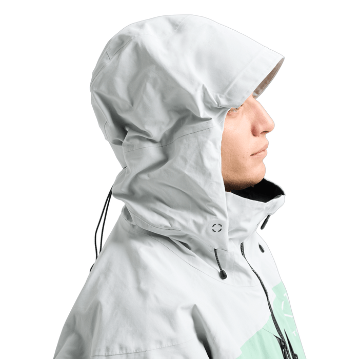Burton Men's [ak] Swash Gore‑Tex 2L Jacket 2026 Gray Cloud/Soft Sage/True Black - Comor - Go Play Outside