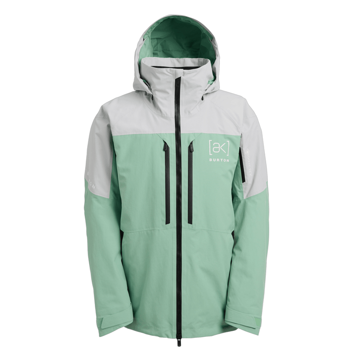 Burton Men's [ak] Swash Gore‑Tex 2L Jacket 2026 Gray Cloud/Soft Sage/True Black - Comor - Go Play Outside