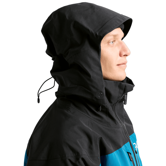 Burton Men's [ak] Swash Gore‑Tex 2L Jacket 2026 True Black/Blue Teal/Atomic Yellow - Comor - Go Play Outside