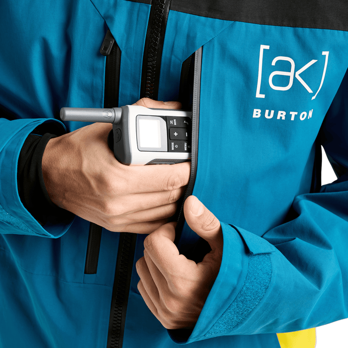 Burton Men's [ak] Swash Gore‑Tex 2L Jacket 2026 True Black/Blue Teal/Atomic Yellow - Comor - Go Play Outside