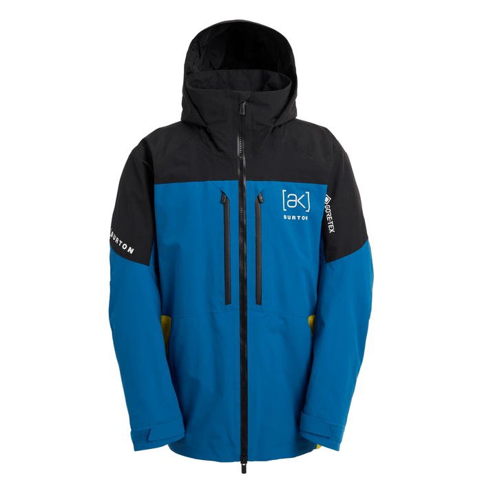 Burton Men's [ak] Swash Gore‑Tex 2L Jacket 2026 True Black/Blue Teal/Atomic Yellow - Comor - Go Play Outside