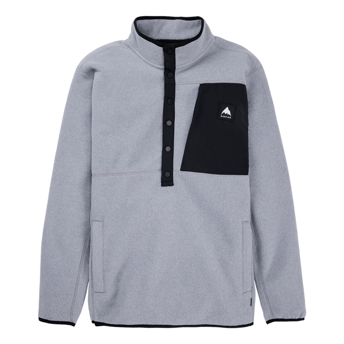 Burton Men's Cinder Pullover 2025 Grey Heather - Comor - Go Play Outside