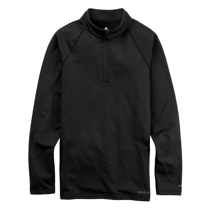 Burton Men's Heavyweight X Base Quarter - Zip 2026 True Black - Comor - Go Play Outside