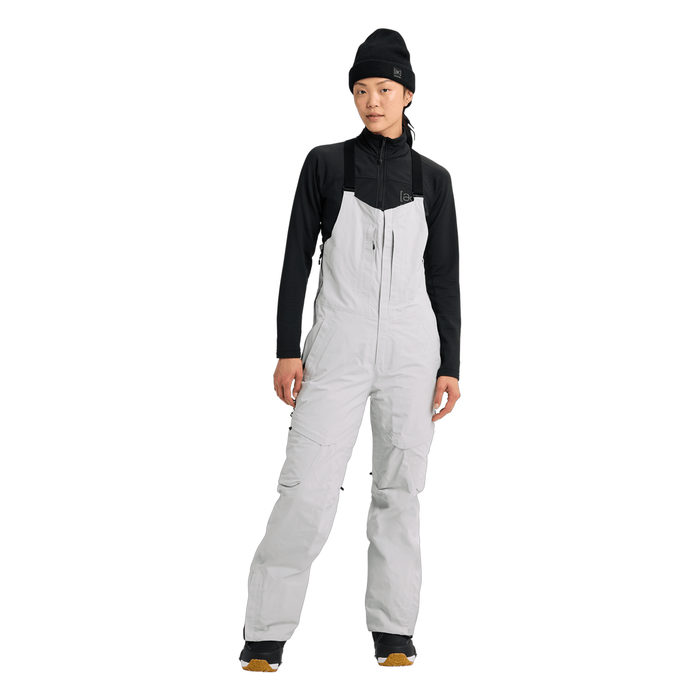Burton Women's [ak] Kimmy Gore - Tex 2L Bib Pant 2026 Gray Cloud - Comor - Go Play Outside