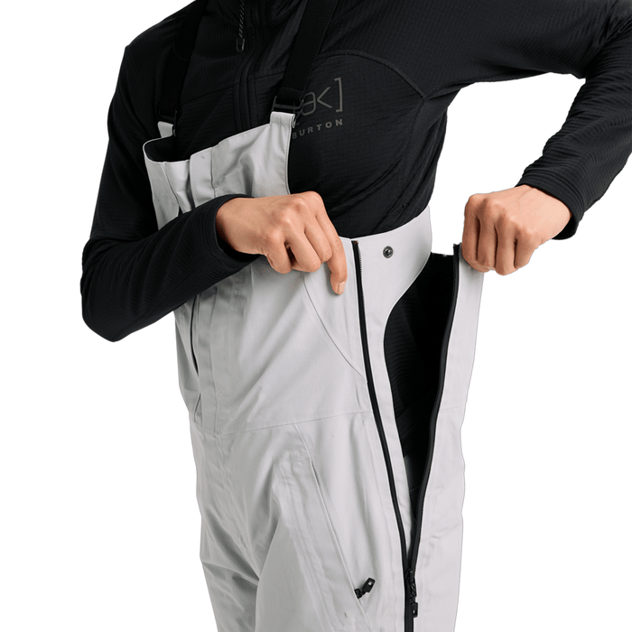 Burton Women's [ak] Kimmy Gore - Tex 2L Bib Pant 2026 Gray Cloud - Comor - Go Play Outside
