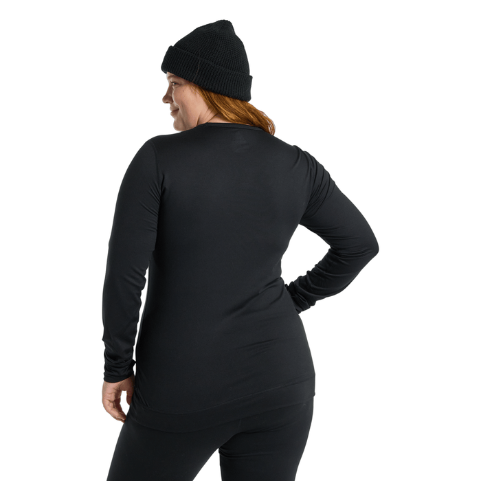 Burton Women's Midweight Base Layer Crew 2026 True Black - Comor - Go Play Outside