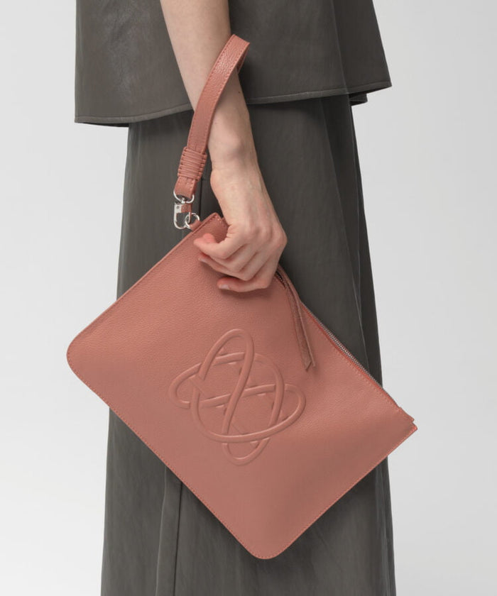 Pochette Callista Crafts CC Pochette Grained Leather Peach O/S Apoella